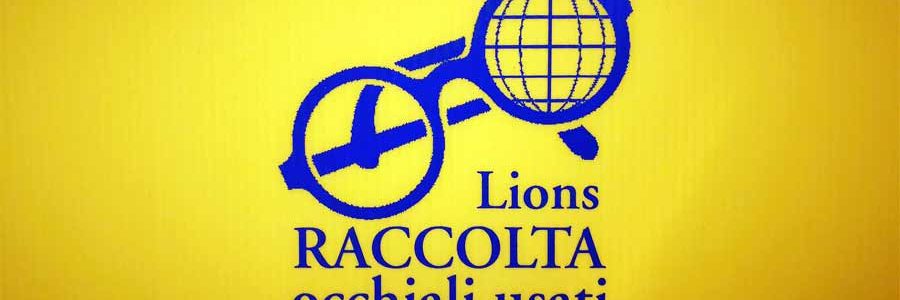Lions raccolta occhiali usati